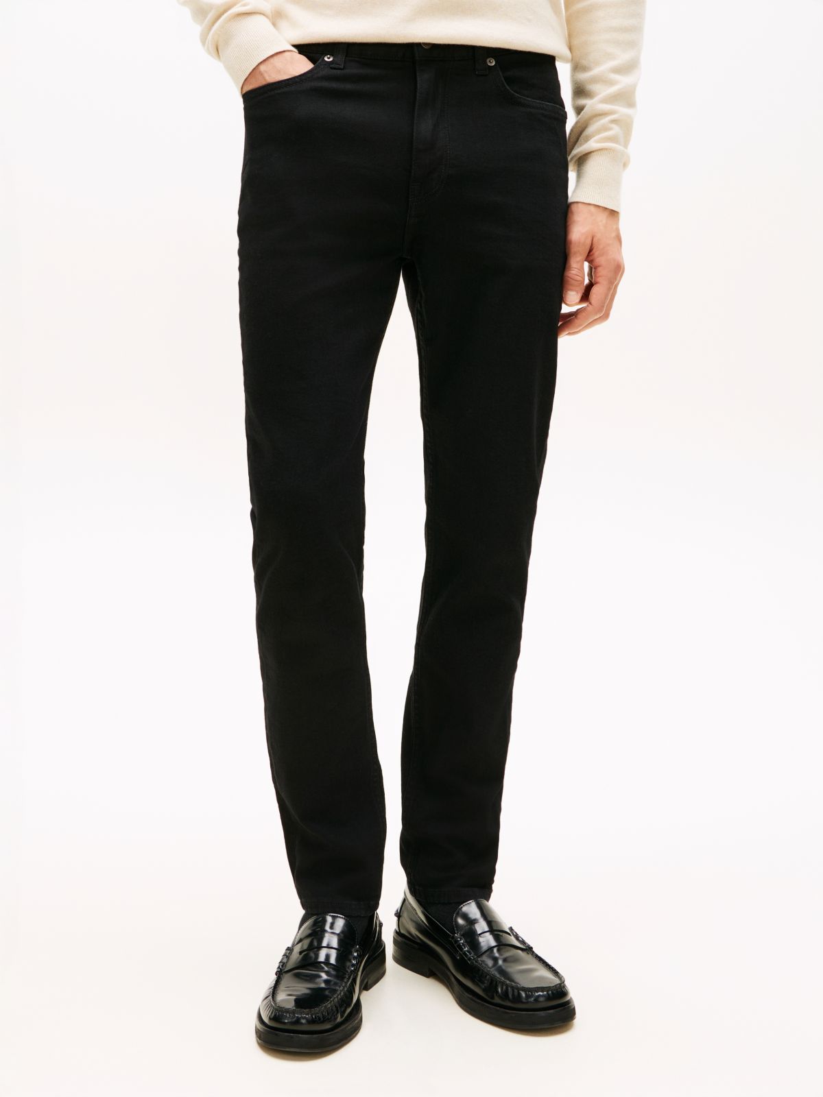 Bleecker Black Slim Jeans — Black