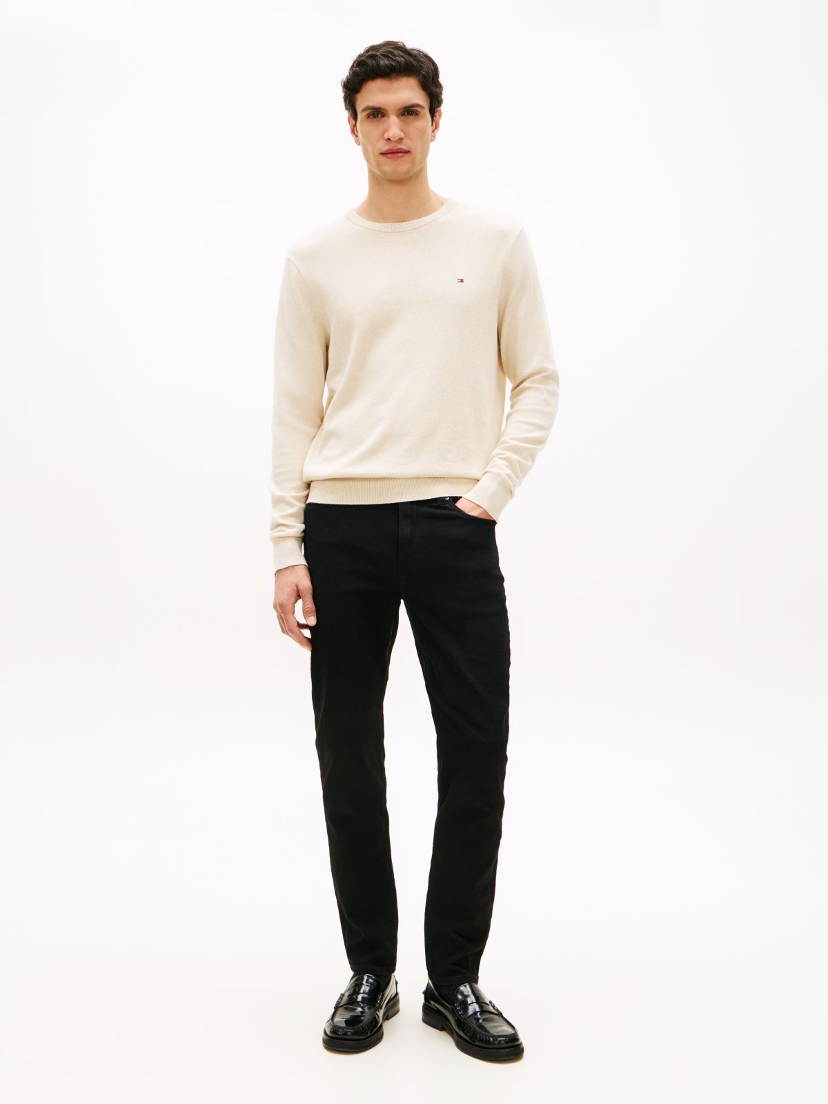 Bleecker Black Slim Jeans — Black