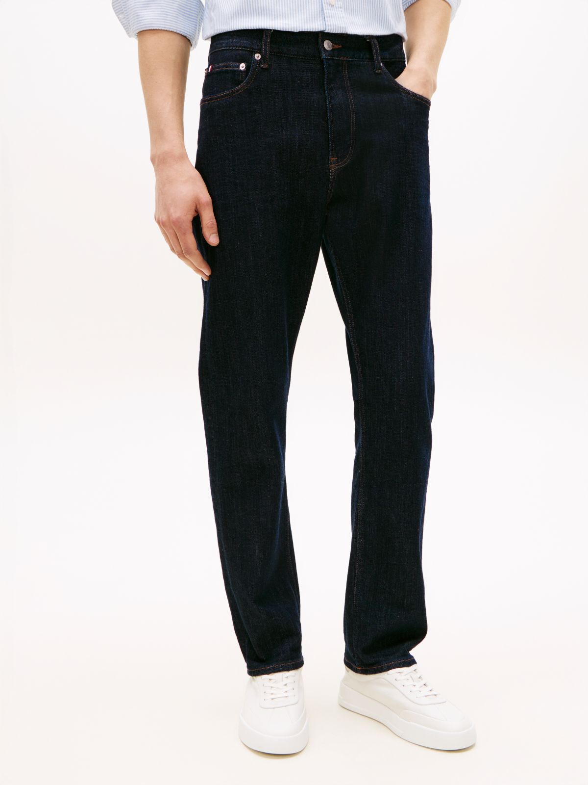 Regular Straight Leg Jeans — Blue