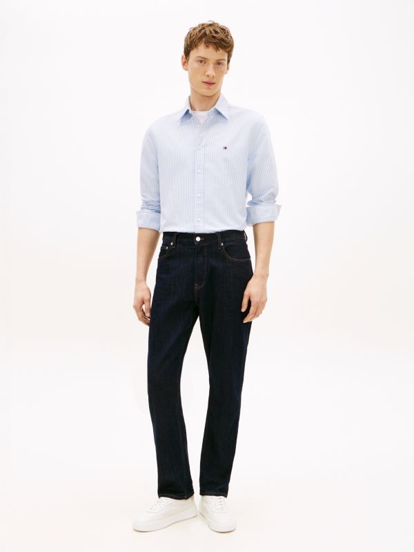 Regular Straight Leg Jeans — Blue