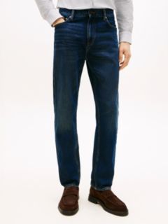 Whiskered Regular Straight Leg Jeans — Blue 2