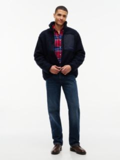 Teddy Fleece Zip-Thru Sweatshirt — Blue 2