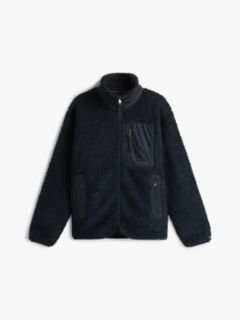 Teddy Fleece Zip-Thru Sweatshirt — Blue 5