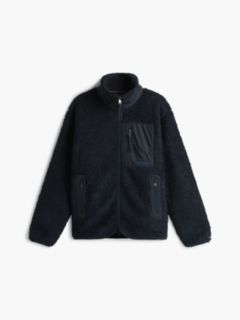 Teddy Fleece Zip-Thru Sweatshirt — Blue 6