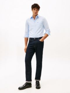 TH Flex Regular Fit Stripe Shirt — Blue 3