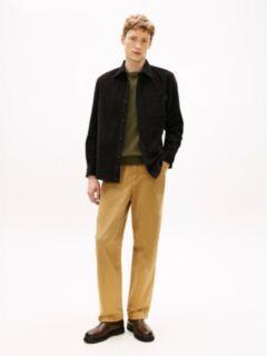 Relaxed Corduroy Overshirt — Black 3