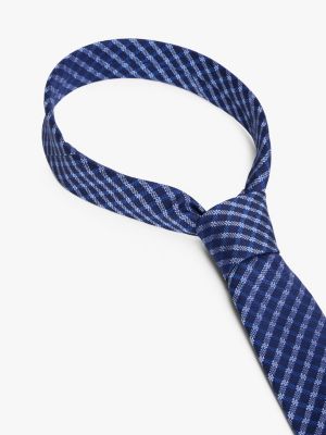 cravate à carreaux oxford en soie plusieurs couleurs pour hommes tommy hilfiger