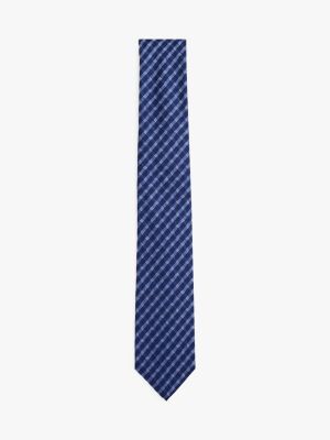 cravate à carreaux oxford en soie multi pour hommes tommy hilfiger