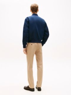 Water Repellent Relaxed Bomber Jacket — Blue 5