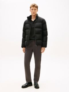 Water Repellent Down Puffer Jacket — Black 3