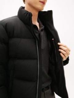 Water Repellent Down Puffer Jacket — Black 4