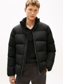 Water Repellent Down Puffer Jacket — Black 1