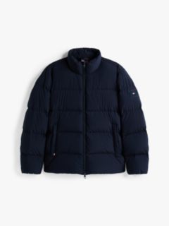 Water Repellent Down Puffer Jacket — Blue 5