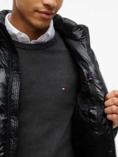 Shiny Water Repellent Down Puffer Jacket — Black 3