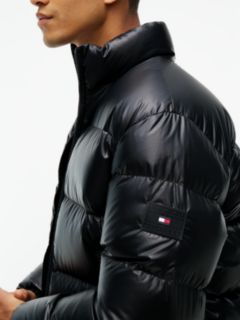 Shiny Water Repellent Down Puffer Jacket — Black 4