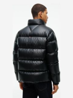 Shiny Water Repellent Down Puffer Jacket — Black 5