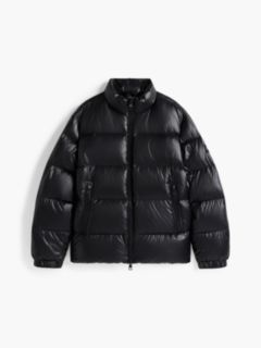 Shiny Water Repellent Down Puffer Jacket — Black 7