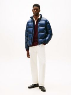 Shiny Water Repellent Down Puffer Jacket — Grey 3