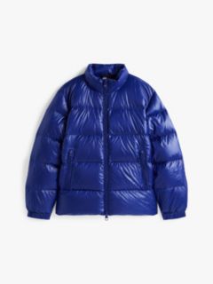 Shiny Water Repellent Down Puffer Jacket — Blue 6