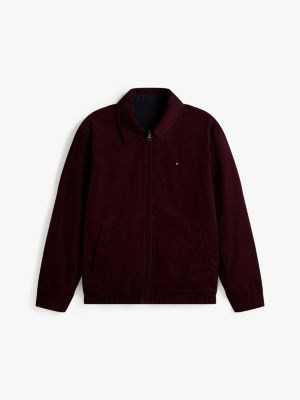 burgundy corduroy reversible ivy jacket for men tommy hilfiger