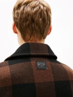 Wool Blend Check Chore Jacket — Multi 2