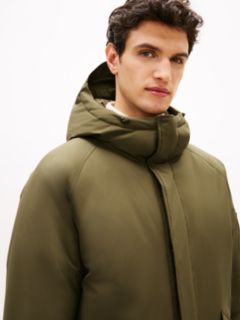 Water Repellent Windproof Down Hooded Parka — Khaki 4