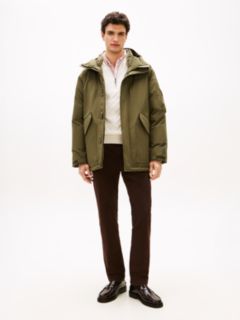 Water Repellent Windproof Down Hooded Parka — Khaki 1