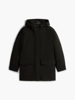 Logo Patch Down Hooded Rockie Parka — Black 5