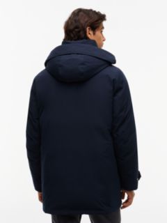Logo Patch Down Hooded Rockie Parka — Blue 6