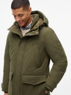 Logo Patch Down Hooded Rockie Parka — Green 2