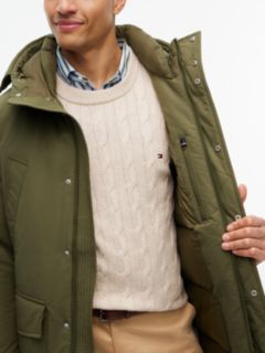 Logo Patch Down Hooded Rockie Parka — Green 3