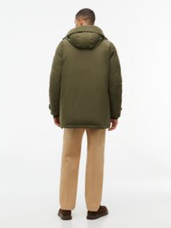 Logo Patch Down Hooded Rockie Parka — Green 4