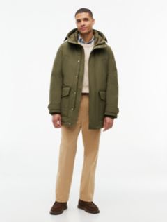 Logo Patch Down Hooded Rockie Parka — Green 1
