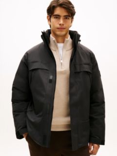 Tech Water Repellent Ripstop Padded Jacket — Black 1