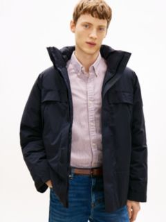 Tech Water Repellent Ripstop Padded Jacket — Blue 1