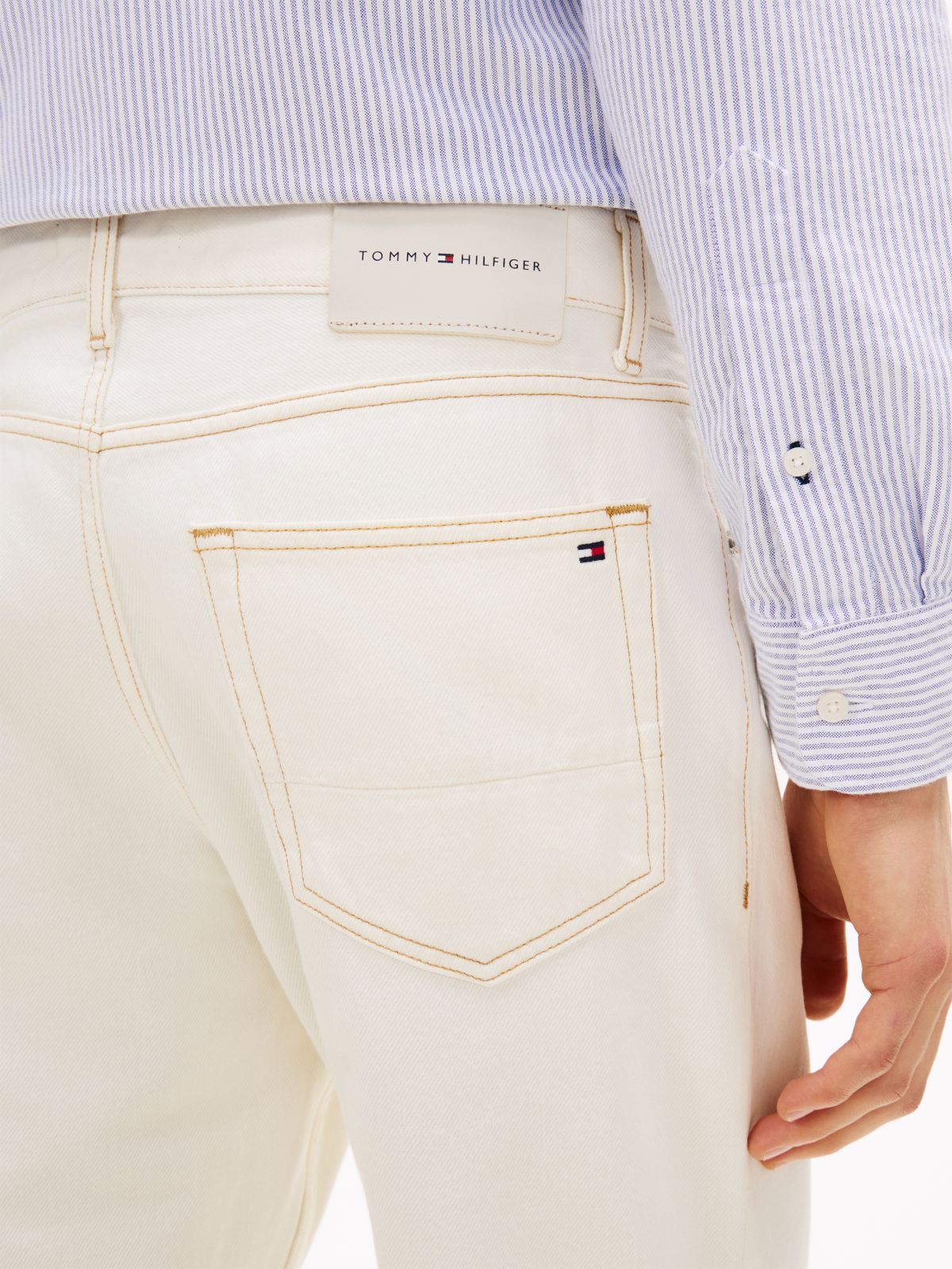 White Relaxed Straight Leg Jeans — White