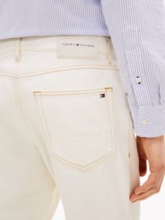 White Relaxed Straight Leg Jeans — White 3