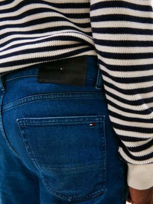 blue bleecker faded slim jeans for men tommy hilfiger