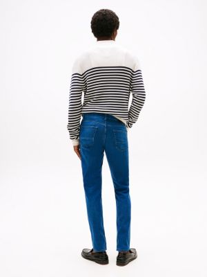 blue bleecker faded slim jeans for men tommy hilfiger