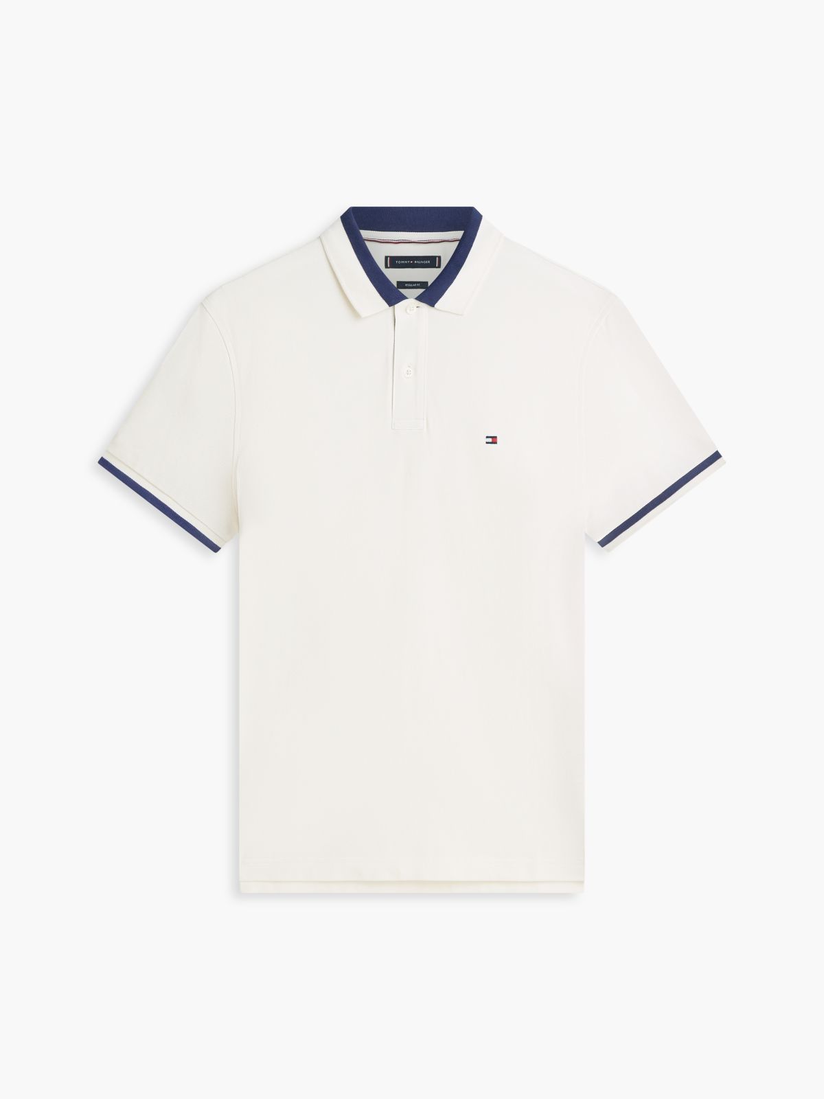 Regular Fit Colour-Blocked Collar Polo Shirt — Yellow