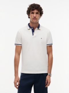 Regular Fit Colour-Blocked Collar Polo Shirt — Yellow 1