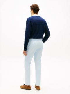 Harlem Tapered Leg Twill Chinos — Blue 4