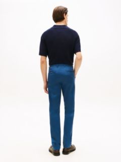 Harlem Tapered Leg Twill Chinos — Blue 4