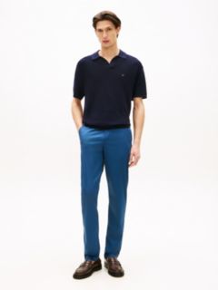Harlem Tapered Leg Twill Chinos — Blue 1
