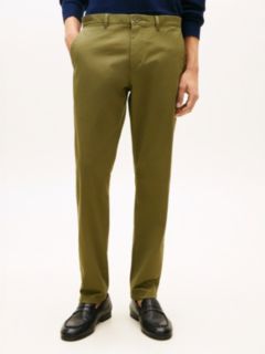 Harlem Tapered Leg Twill Chinos — Green 2