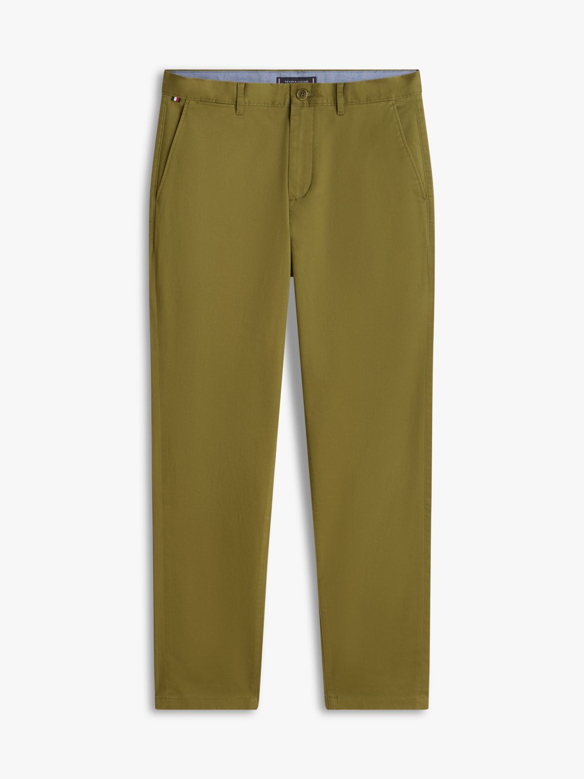 Harlem Tapered Leg Twill Chinos — Green