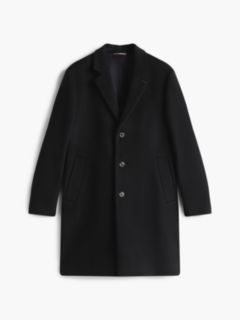 New York Label Wool Blend Coat — Black 6