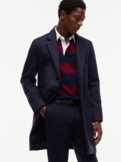 New York Label Wool Blend Coat — Blue 2