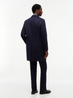 New York Label Wool Blend Coat — Blue 5