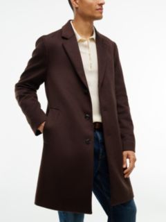 New York Label Wool Blend Coat — Brown 2